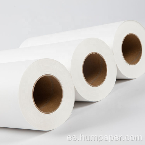 Papel de transferencia de sublimación por calor de rollo de jumbo 90G